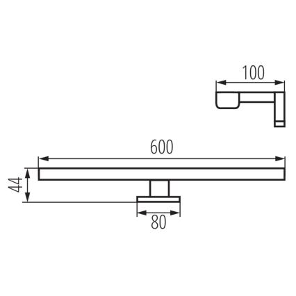 Iluminación LED para espejos de baño ASTIM LED/12W/230V IP44 blanco