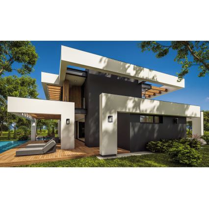 Aplique de exterior VIMO 1xE27/15W/230V IP44 negro