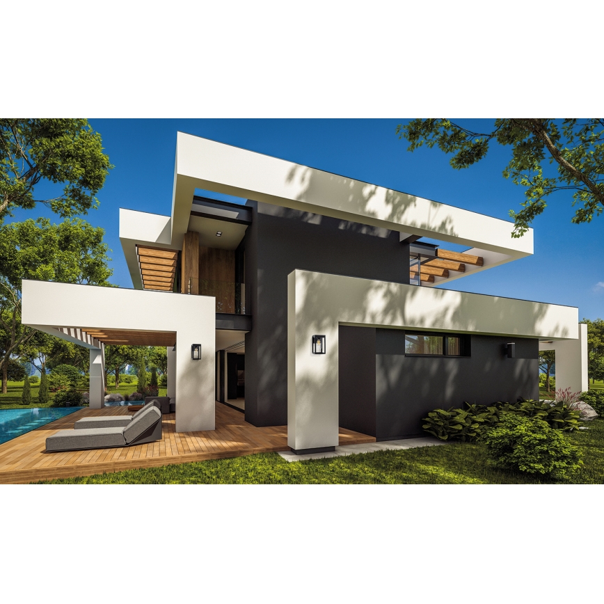 Aplique de exterior VIMO 1xE27/15W/230V IP44 negro