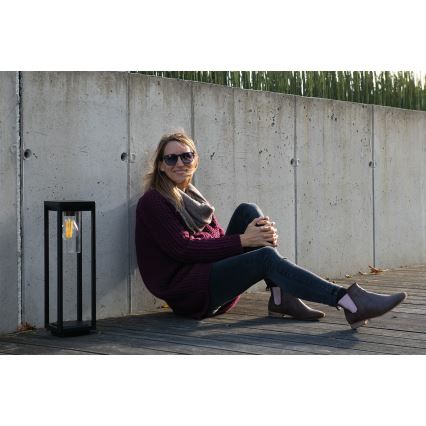 Lámpara de exterior VIMO 1xE27/15W/230V 50 cm IP44 negro