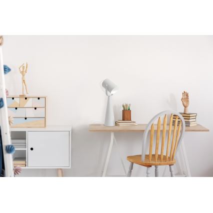 Lámpara de mesa LARATA 1xE27/5W/230V blanca