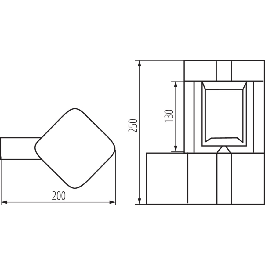 Aplique de pared exterior PEVO 1xGX53/11W/230V IP44 antracita