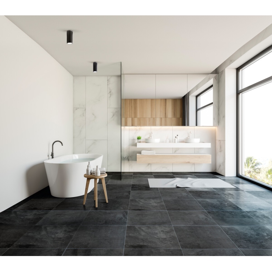 Foco de baño AQILO 1xE27/20W/230V IP65 negro