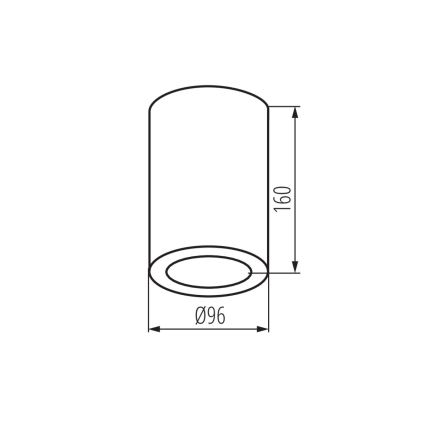 Foco de baño AQILO 1xE27/20W/230V IP65 negro