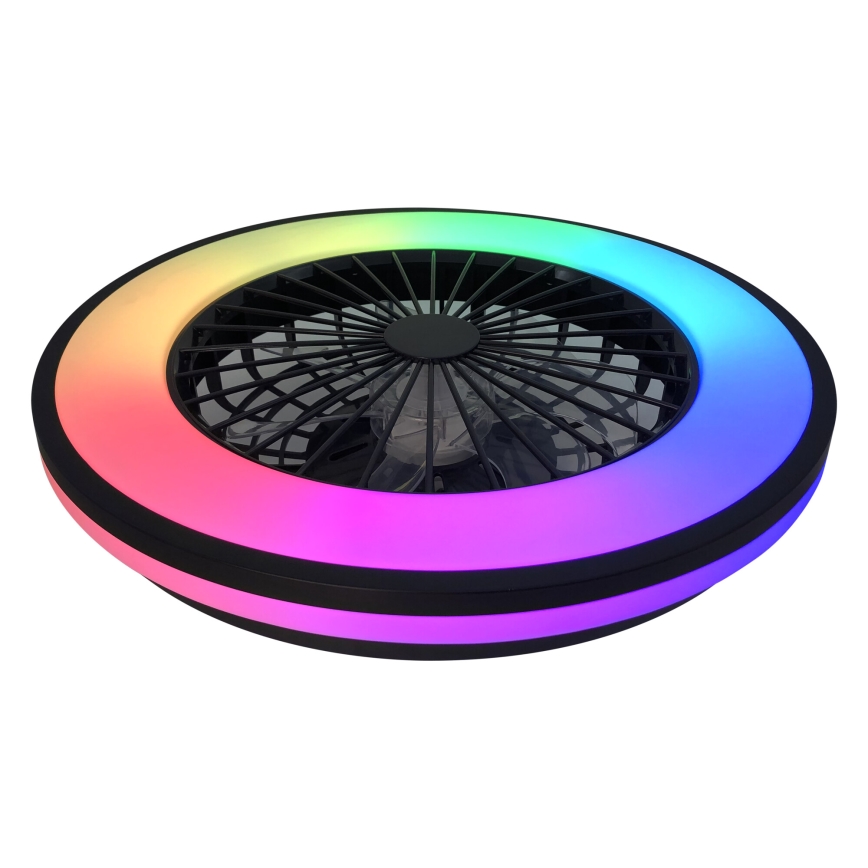 LED RGBW Plafón regulable con ventilador PLAVE LED/48W/230V 3000/4000/6500K + control remoto