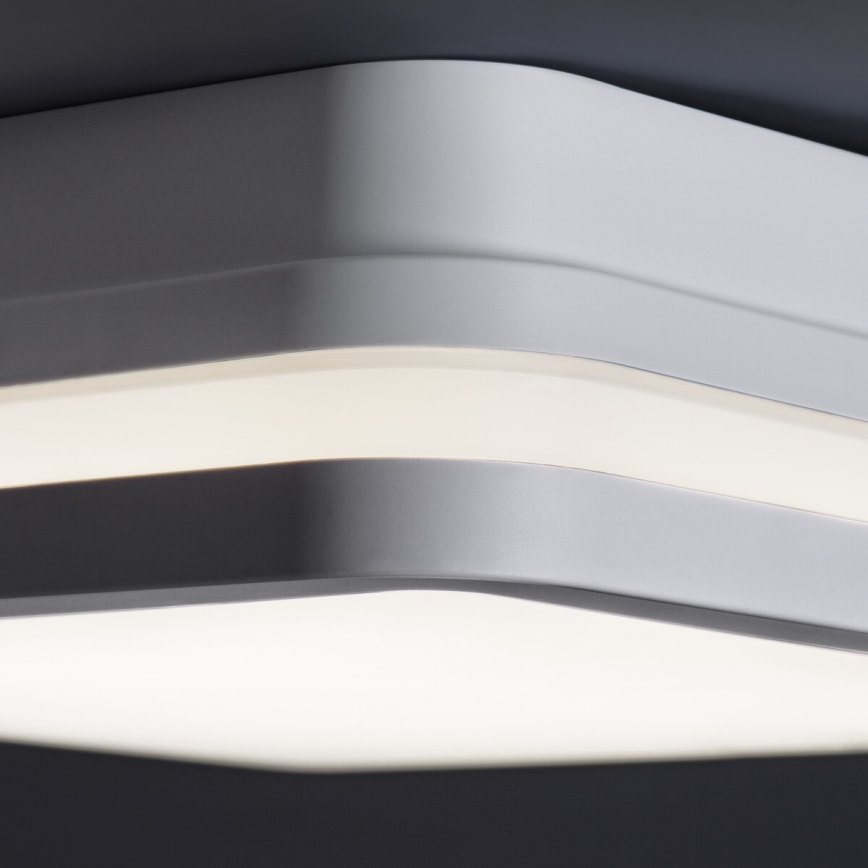 Plafón LED de exterior BENO LED/12/18W/230V 3000/3500/4000K IP65 blanco cuadrado