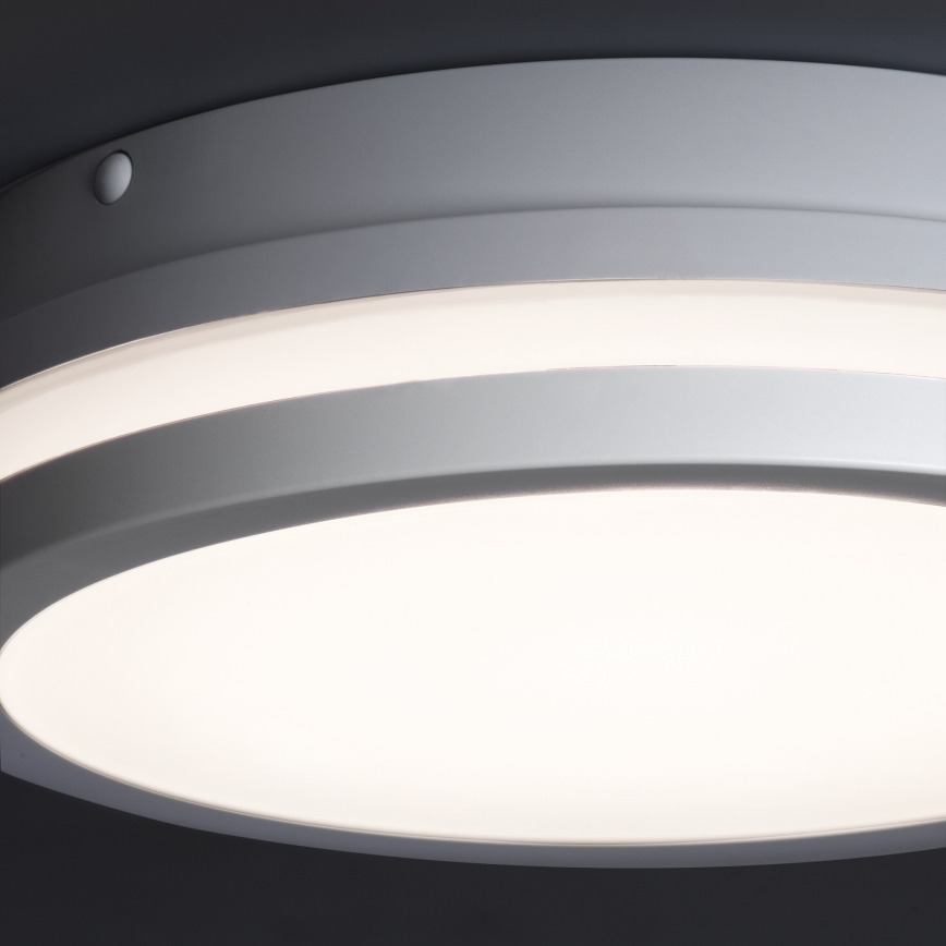 Plafón LED de exterior BENO LED/12/18W/230V 3000/3500/4000K IP65 blanco redondeado