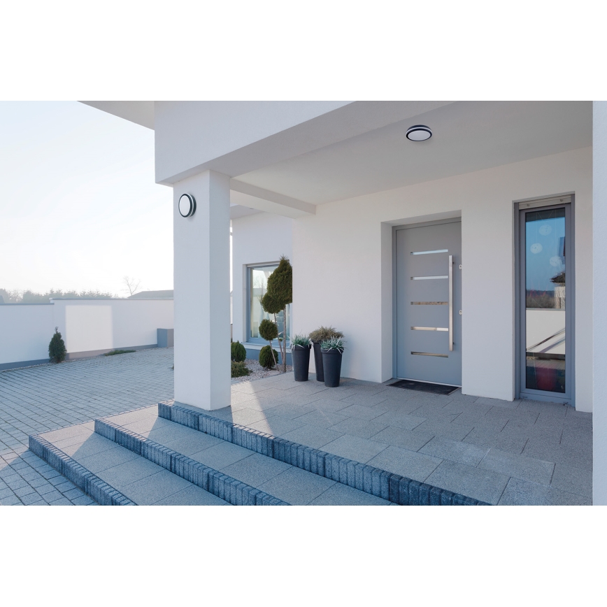 Plafón LED de exterior BENO LED/12/18W/230V 3000/3500/4000K IP65 antracita redondeado