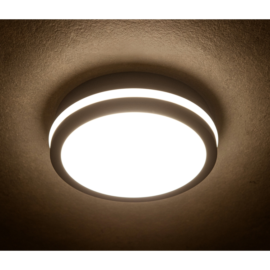 Plafón LED de exterior BENO LED/12/18W/230V 3000/3500/4000K IP65 antracita redondeado