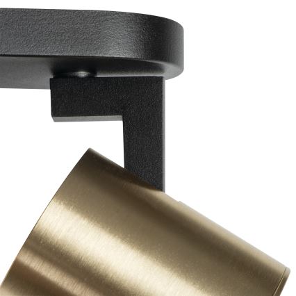 Foco de pared LAURIN 1xGU10/10W/230V latón/negro
