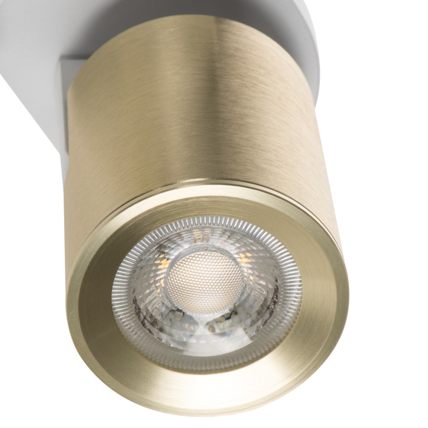 Foco LAURIN 3xGU10/10W/230V latón/blanco