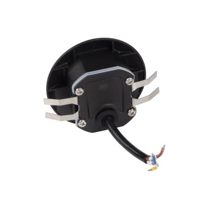 Aplique LED para escalera con sensor de movimiento y de crepúsculo EXIN LED/2,5W/230V 3000K IP65 negra redonda