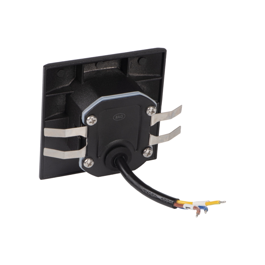 Luminaria LED para escalera EXIN LED/2,5W/230V 3000K IP65 negra, cuadrada