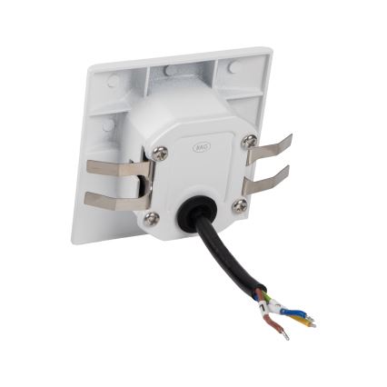 Aplique LED para escaleras con sensor de movimiento y crepuscular EXIN LED/2,5W/230V 3000K IP65 blanco cuadrado