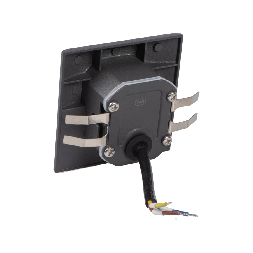 Luminaria LED para escalera con sensor de movimiento y detector de crepúsculo EXIN LED/2,5W/230V 3000K IP65 antracita cuadrada