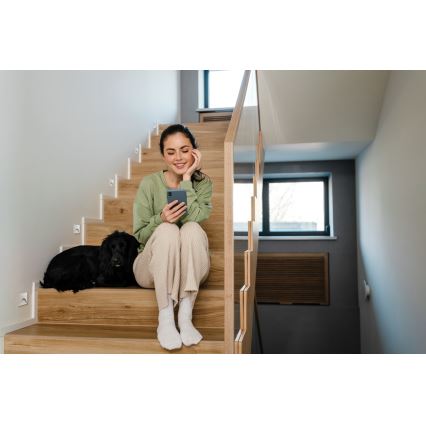 Luminaria LED para escalera EXIN LED/2,5W/230V 4000K IP65 blanca, cuadrada