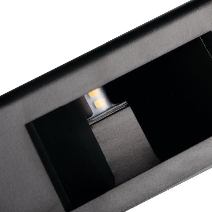 Aplique LED de pared para exterior REFAZI, 6W, 230V, IP54, negro