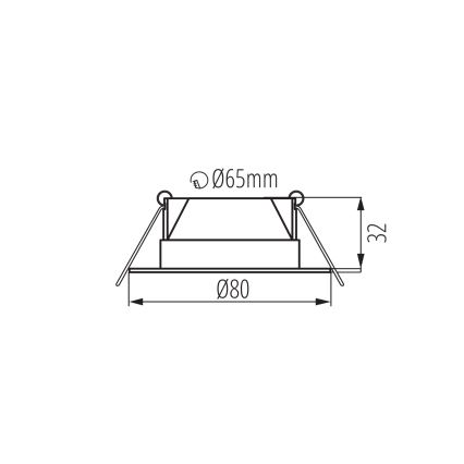 Foco empotrado LED FIZU LED/4W/230V 3000/4000/6500K negro