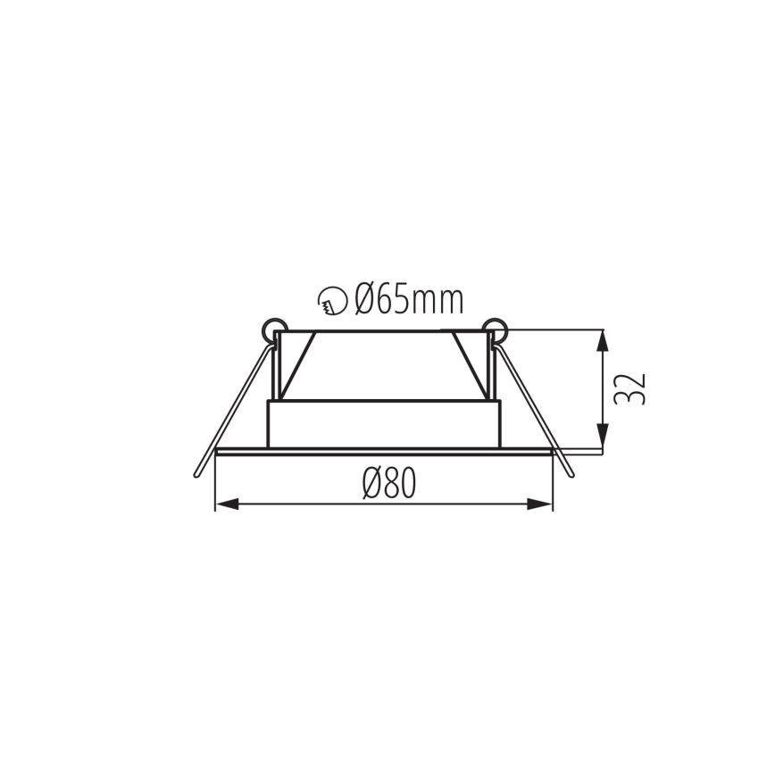Luminaria LED empotrada FIZU LED/4W/230V 3000/4000/6500K blanca