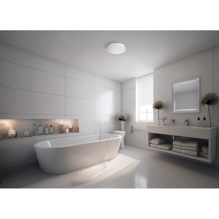 Plafón de techo LED para baño ENELO LED/17W/230V, Ø 32 cm, IP44