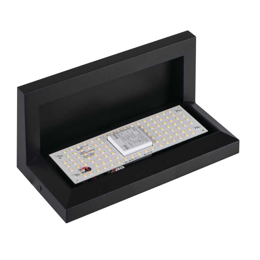 Aplique de pared exterior LED LERTO LED/12W/230V IP54 negro