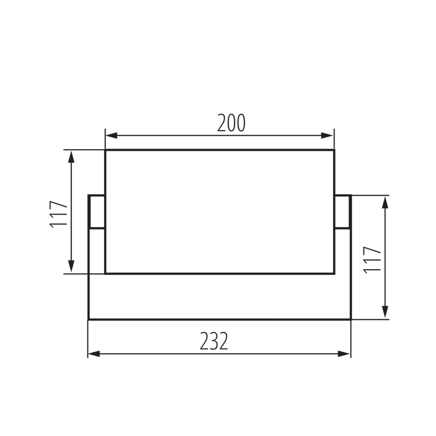 Aplique de pared LED para exterior XERTO LED/20W/230V 3000/4000/6500K IP65 negro