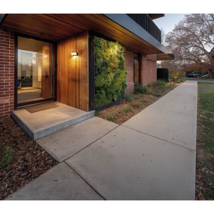 Aplique mural LED para exterior con sensores de movimiento y crepúsculo XERTO LED/20W/230V 3000/4000/6500K IP44 negro