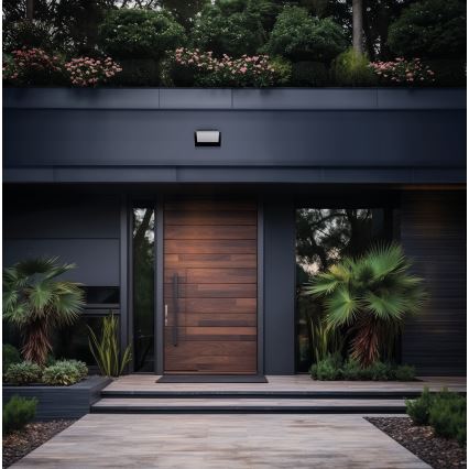 Aplique mural LED para exterior con sensores de movimiento y crepúsculo XERTO LED/20W/230V 3000/4000/6500K IP44 negro