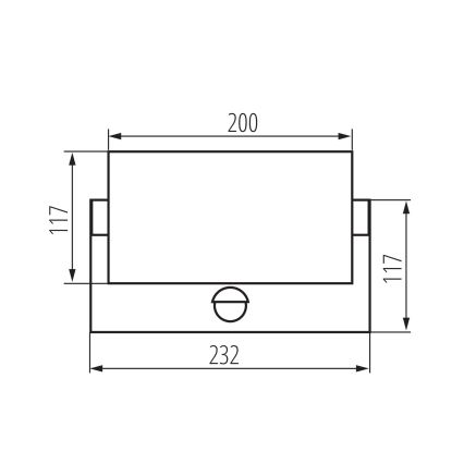 Aplique mural LED para exterior con sensores de movimiento y crepúsculo XERTO LED/20W/230V 3000/4000/6500K IP44 negro