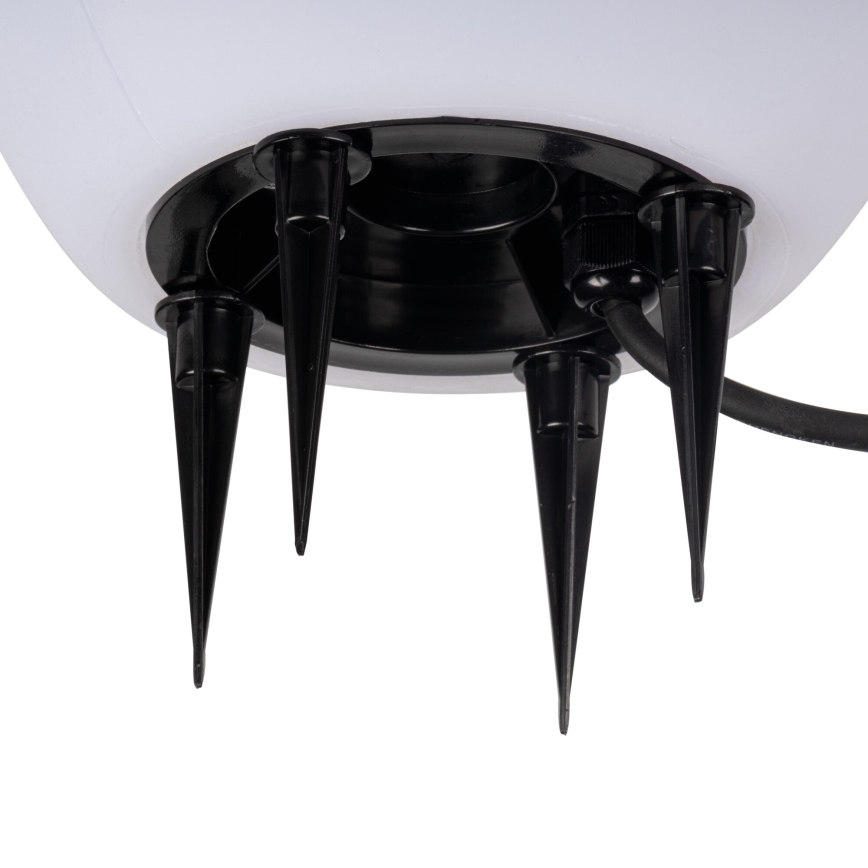 Lámpara exterior STONO 1x E27/20W/230V Ø 30 cm IP65 blanca