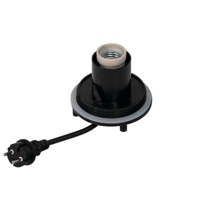 Lámpara exterior STONO 1x E27/20W/230V Ø 30 cm IP65 blanca