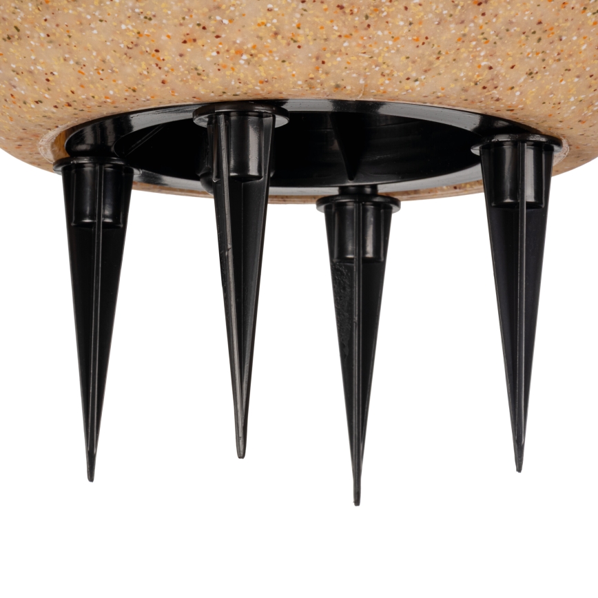 Lámpara de exterior STONO 1xE27/20W/230V Ø 30 cm IP65 beige