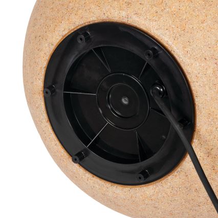 Lámpara de exterior STONO 1x E27/20W/230V, diámetro 50 cm, IP65, beige