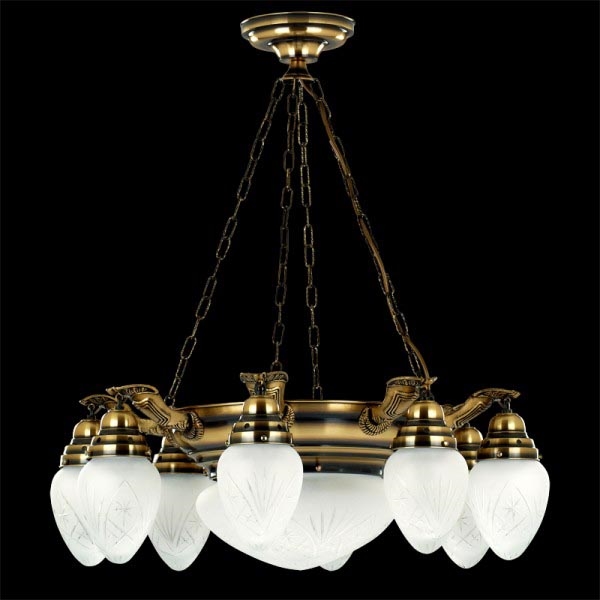 Kemar AW80/P - Lámpara colgante AZERO 8xE27/60W/230V + 1xE27/100W/230V