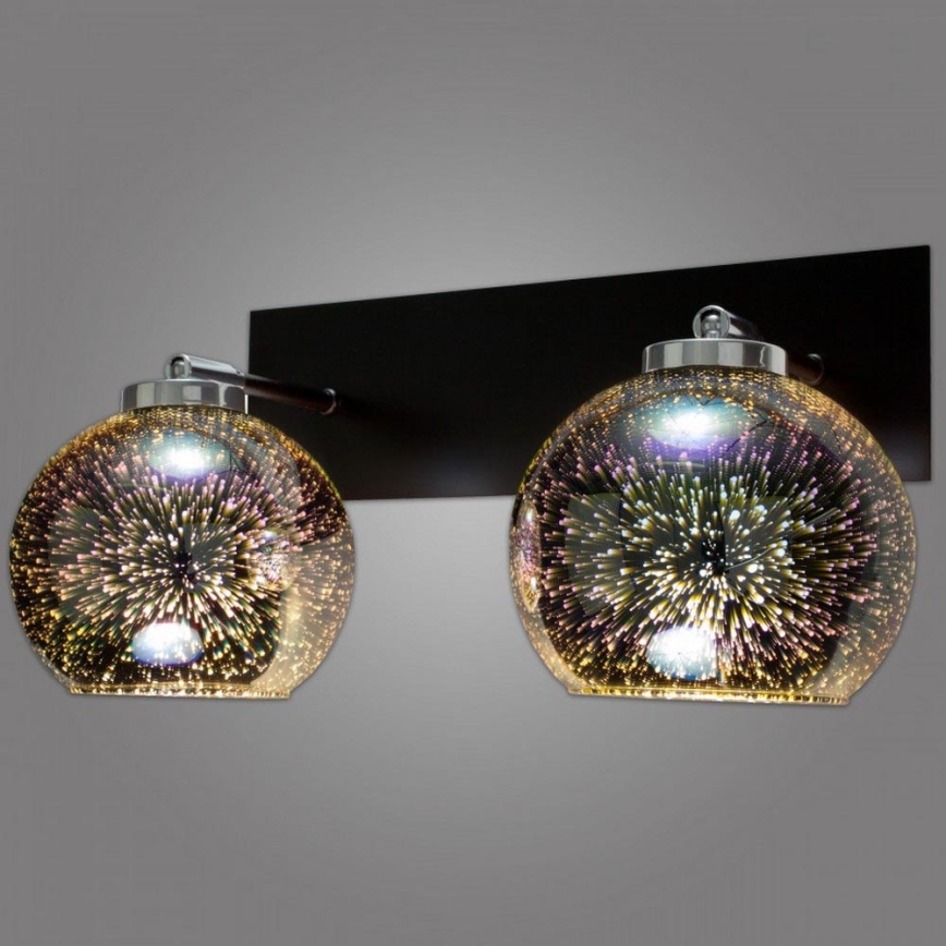 Kemar NP/K/2/D3 - Aplique KULE 3D 2xE27/60W/230V