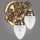 Kemar OK60/2/P - Aplique OURO EAGLE 2xE27/60W/230V