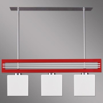 Kemar SG/3/R/K - Lámpara colgante SANGA 3xE14/60W/230V