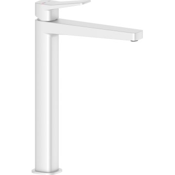 KFA Armatura 4522-712-44 - Grifo de lavabo + válvula de desagüe MALAGA 30,3 cm blanco