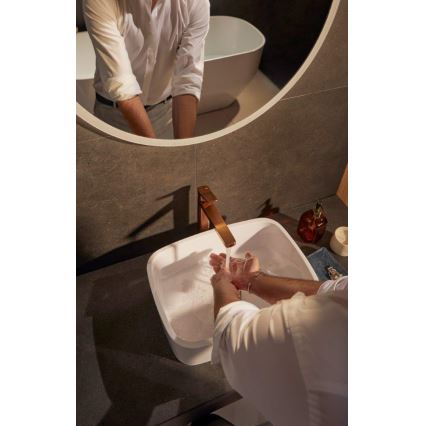KFA Armatura 4522-815-34 - Grifo de lavabo + válvula de desagüe MALAGA 15,9 cm oro rosa