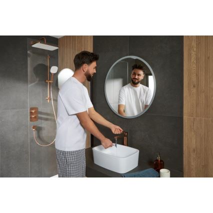 KFA Armatura 4522-815-34 - Grifo de lavabo + válvula de desagüe MALAGA 15,9 cm oro rosa