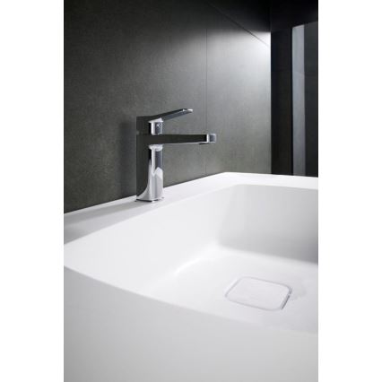 KFA Armatura 4522-825-00 - Grifo de lavabo + válvula de desagüe MALAGA 17 cm cromo brillante