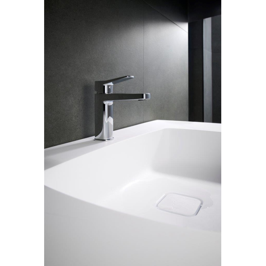 KFA Armatura 4522-825-00 - Grifo de lavabo + válvula de desagüe MALAGA 17 cm cromo brillante
