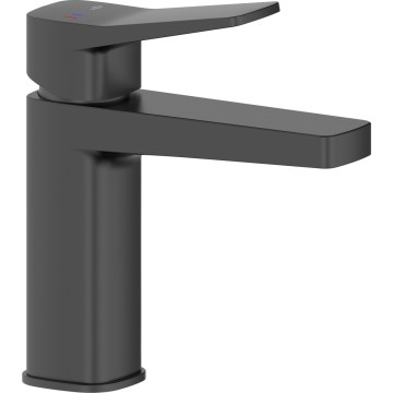KFA Armatura 4522-825-81 - Grifo de lavabo + desagüe MALAGA 17 cm negro