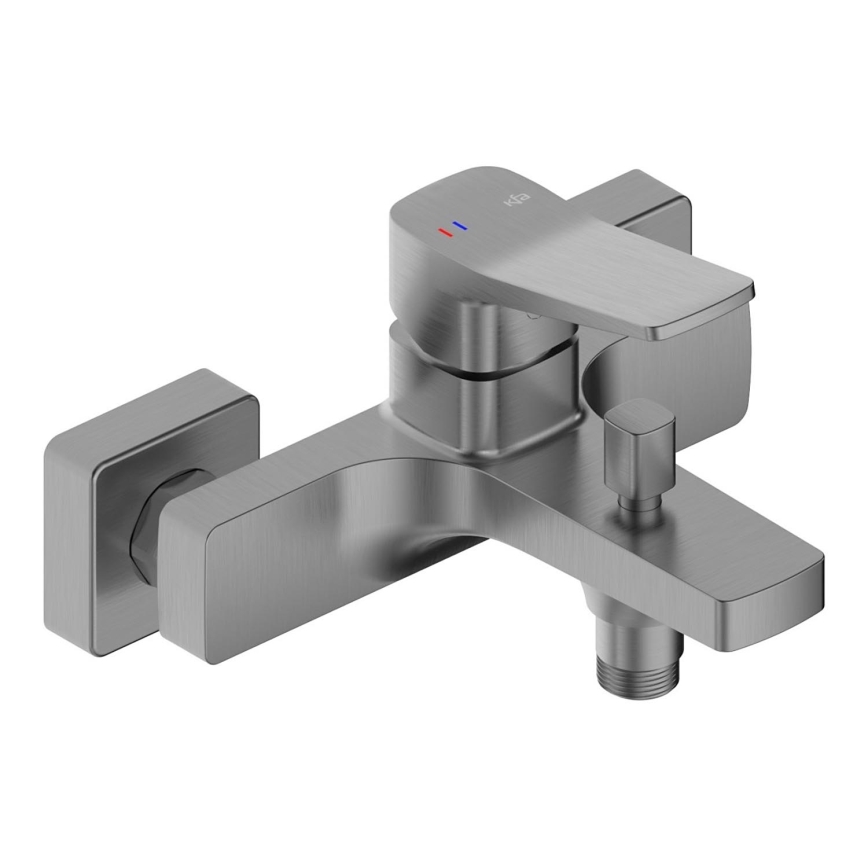 KFA Armatura 4524-010-61 - Grifo de bañera MALAGA gris metálico