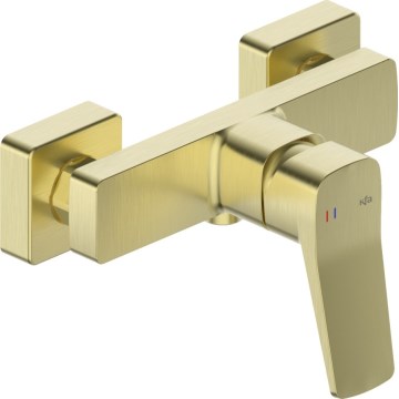 KFA Armatura 4526-010-31 - Grifo de ducha MALAGA, acabado dorado cepillado