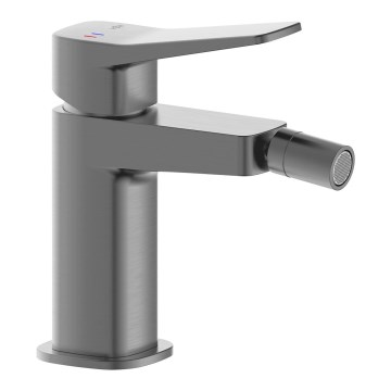 KFA Armatura 4527-015-61 - Grifo para bidé + desagüe MALAGA gris metálico