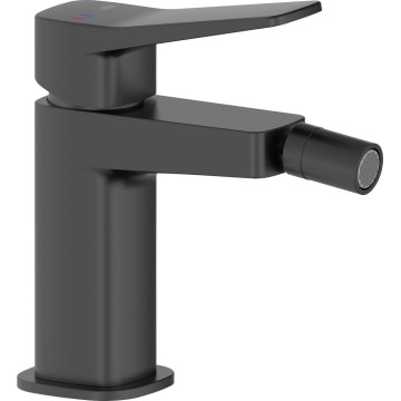 KFA Armatura 4527-015-81 - Grifo para bidé + válvula de desagüe MALAGA negro