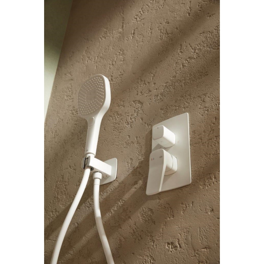 KFA Armatura 4529-301-44 - Set de ducha con grifería empotrada MALAGA, blanco