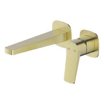 KFA Armatura 4529-810-31 - Grifo de lavabo de instalación empotrada MALAGA, acabado oro cepillado