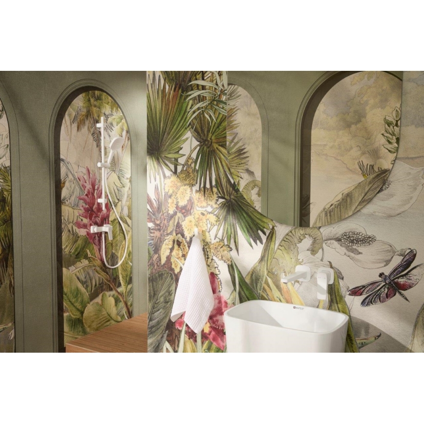 KFA Armatura 4529-810-44 - Grifo de lavabo para instalación empotrada MALAGA blanco